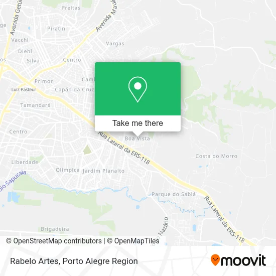Rabelo Artes map