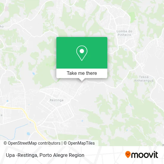 Upa -Restinga map