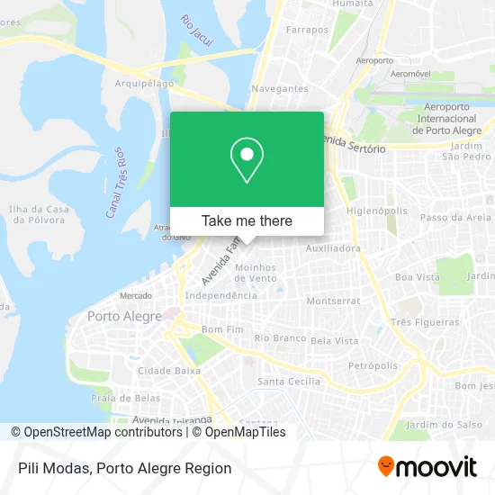 Pili Modas map