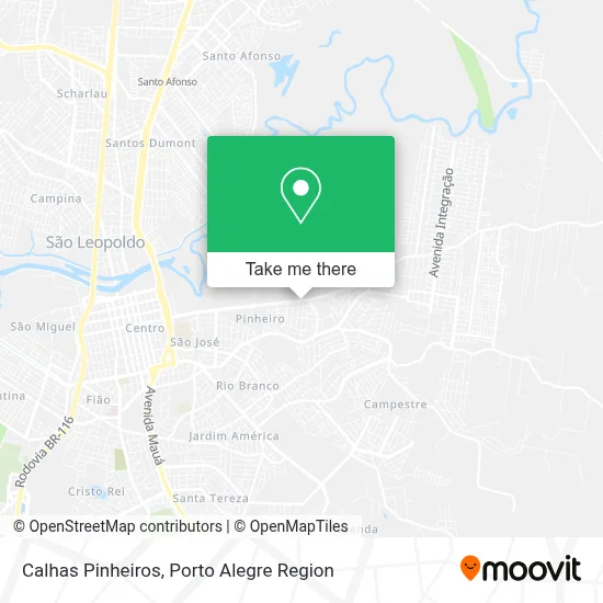 Calhas Pinheiros map
