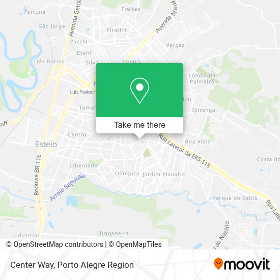 Center Way map
