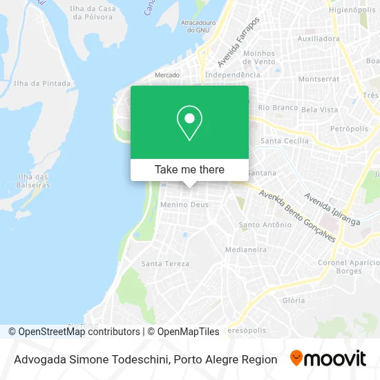 Advogada Simone Todeschini map
