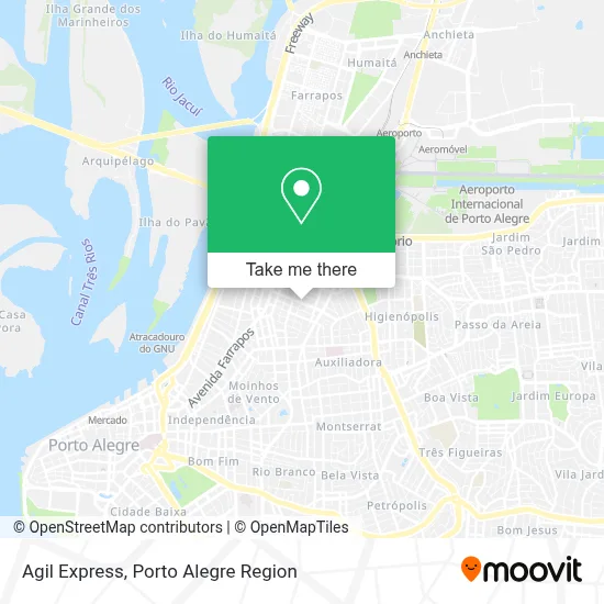 Agil Express map