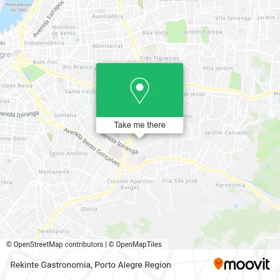 Rekinte Gastronomia map