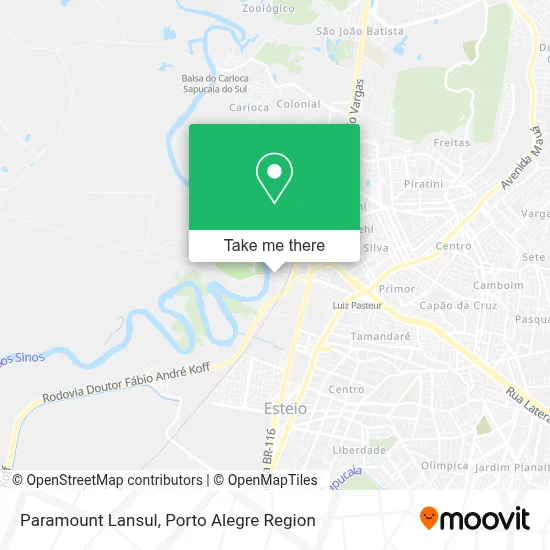 Paramount Lansul map