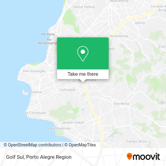 Golf Sul map