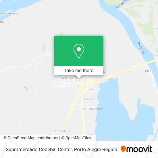 Supermercado Codebal Center map
