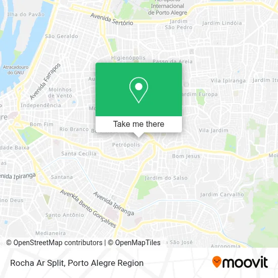 Rocha Ar Split map