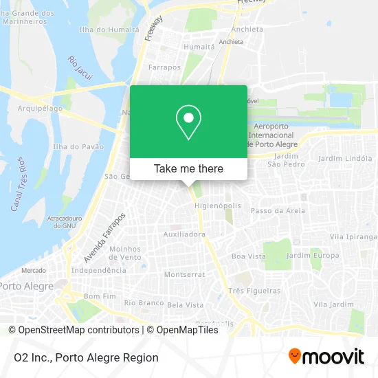 O2 Inc. map