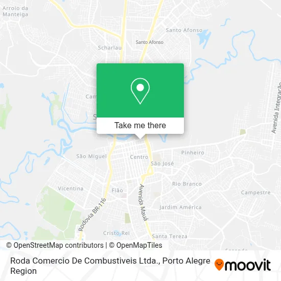 Roda Comercio De Combustiveis Ltda. map
