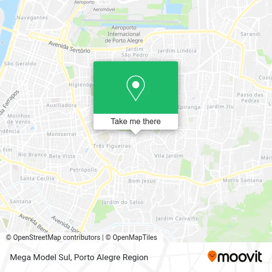 Mega Model Sul map
