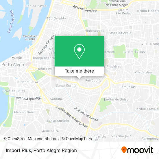 Import Plus map