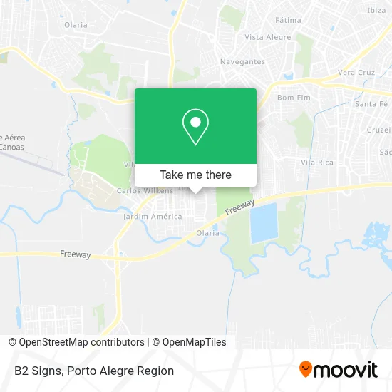 B2 Signs map