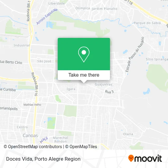 Doces Vida map