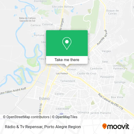 Rádio & Tv Repensar map