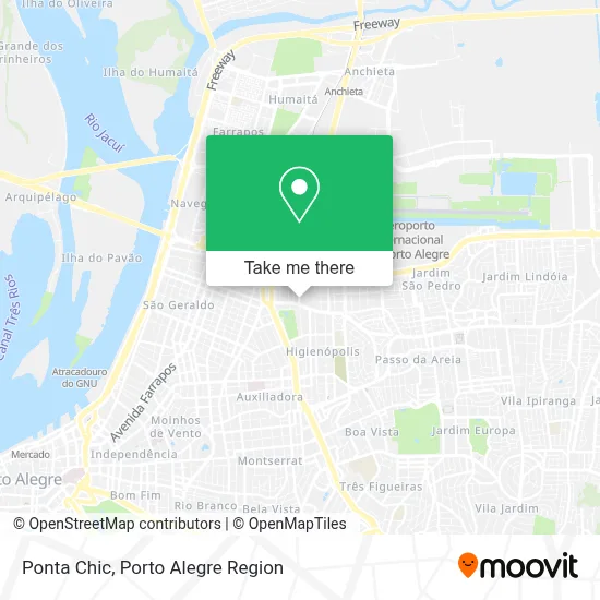 Ponta Chic map