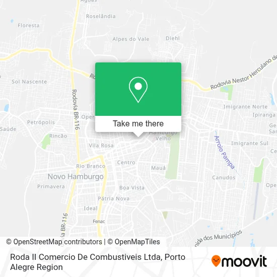 Roda II Comercio De Combustiveis Ltda map