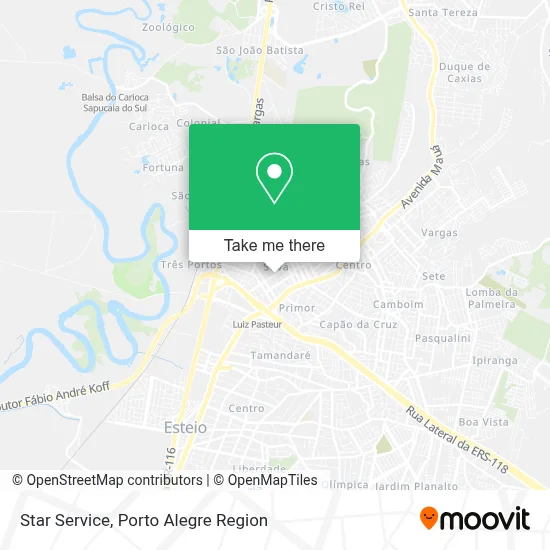 Star Service map