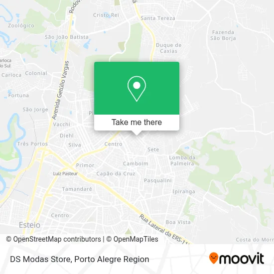 DS Modas Store map