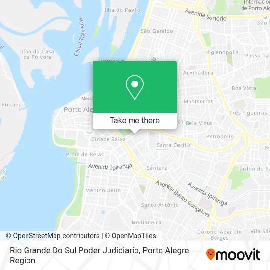 Rio Grande Do Sul Poder Judiciario map