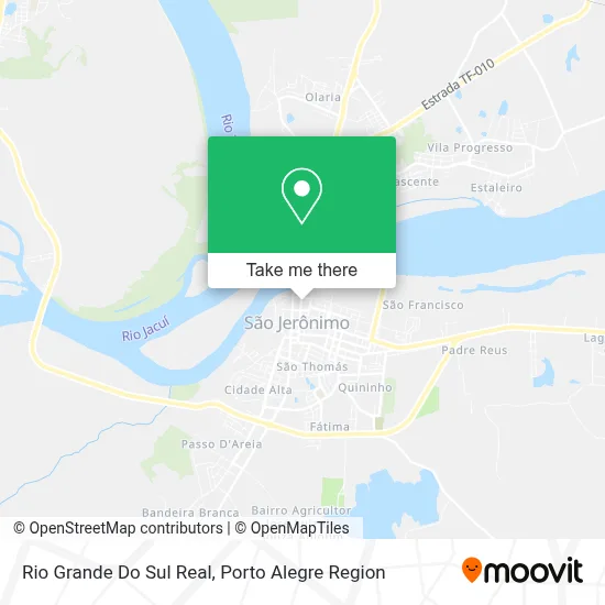 Rio Grande Do Sul Real map
