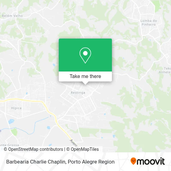 Barbearia Charlie Chaplin map