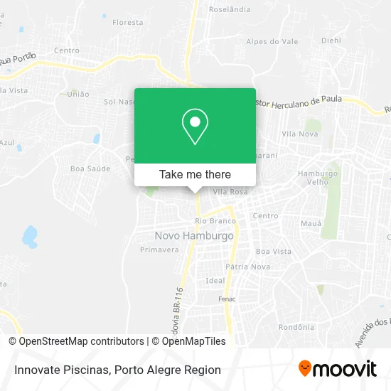 Innovate Piscinas map