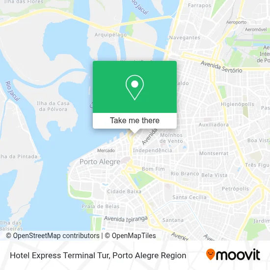 Hotel Express Terminal Tur map