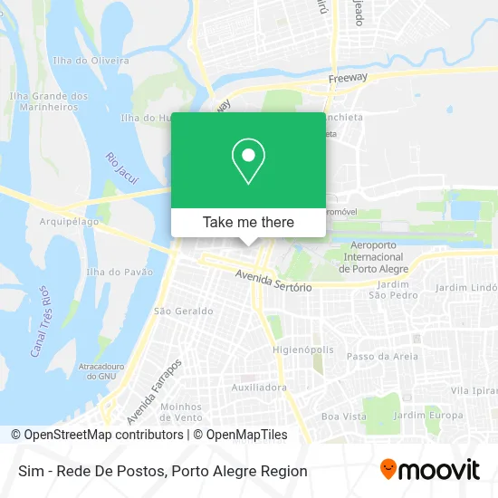 Sim - Rede De Postos map