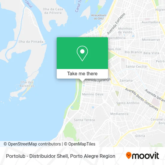 Portolub - Distribuidor Shell map