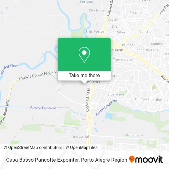 Casa Basso Pancotte Expointer map