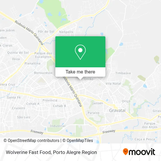 Wolverine  Fast Food map