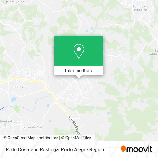 Rede Cosmetic Restinga map