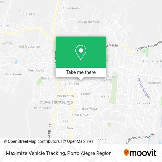 Maximize Vehicle Tracking map