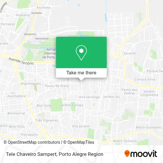 Tele Chaveiro Sampert map