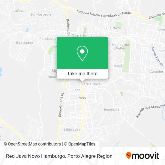 Red Java Novo Hamburgo map