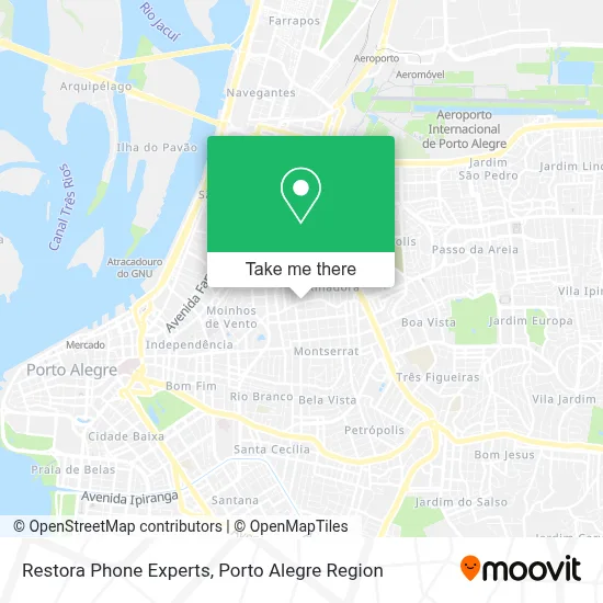 Restora Phone Experts map