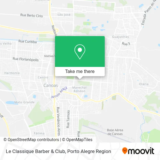 Le Classique Barber & Club map