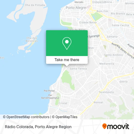 Rádio Colorada map