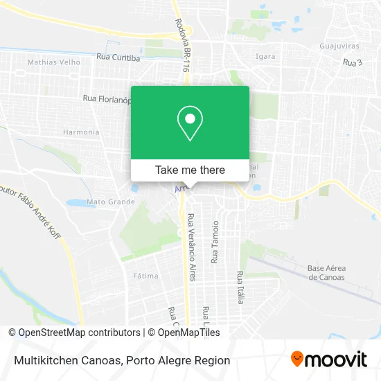 Multikitchen Canoas map