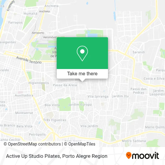 Active Up Studio Pilates map