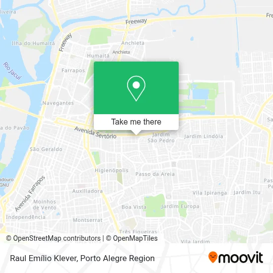Raul Emílio Klever map