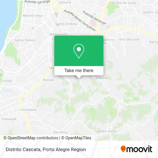 Distrito Cascata map