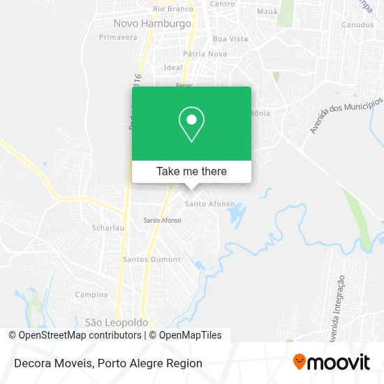 Decora Moveis map