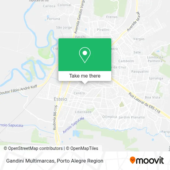 Gandini Multimarcas map