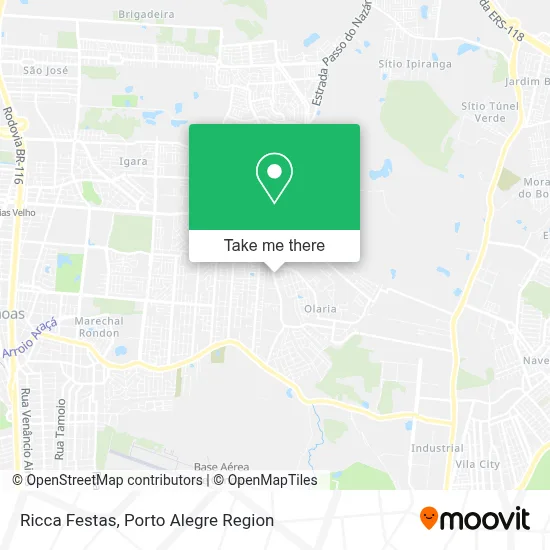 Ricca Festas map