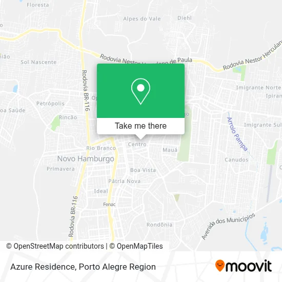 Azure Residence map