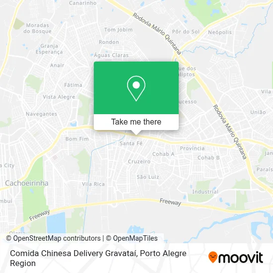 Comida Chinesa Delivery Gravataí map