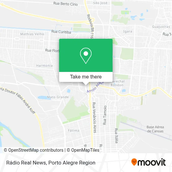 Rádio Real News map
