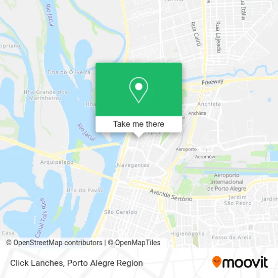 Click Lanches map